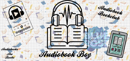Audiobook Lover 16oz Libbey Cup Wrap Bundle | Audiobook Girlie & Audiobook Boy PNG Designs | Bookish Glass Can Wrap Digital Download