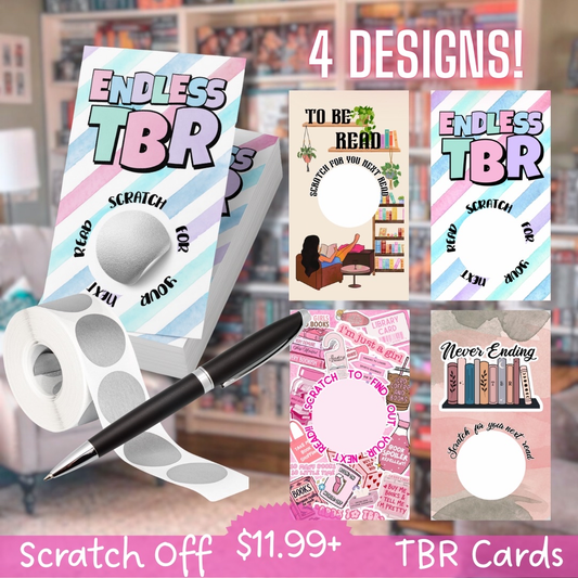 Endless TBR Scratch-Off Cards – Interactive To-Be-Read Choice Game for Book Lovers