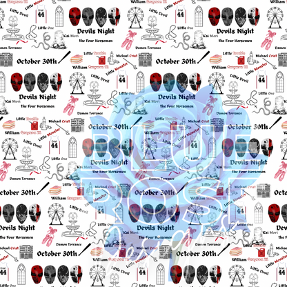 Seamless Devils Night PNG