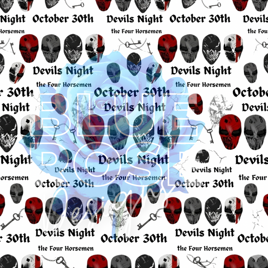 Seamless Devils Night PNG