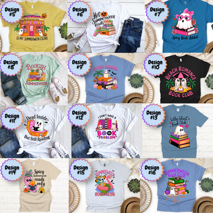 Summerween Bookish Shirt Collection