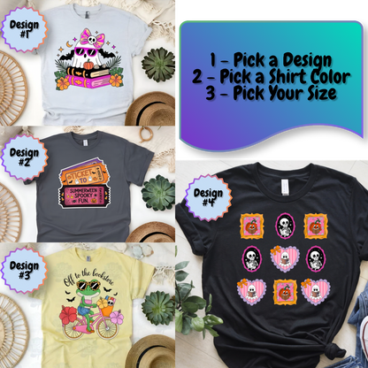 Summerween Bookish Shirt Collection