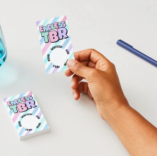 Endless TBR Scratch-Off Cards – Interactive To-Be-Read Choice Game for Book Lovers