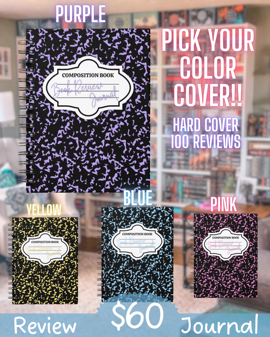 Hardcover Book Review Journal | Track 100 Reads